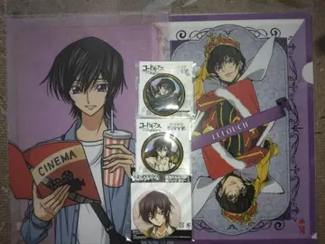 코드기어스 를르슈 클리어 파일과 캔뱃지 세트