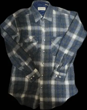 Y2K 블루 셔츠 00s