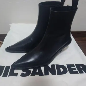 질샌더 블랙 앵클부츠 36 블랙