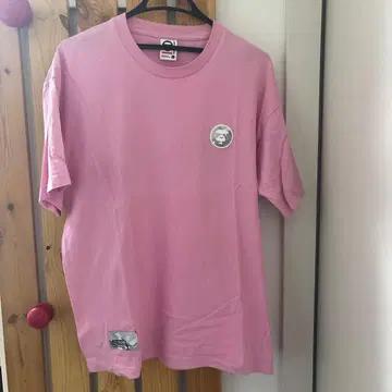 AAPE NOW 핑크 반팔 티셔츠