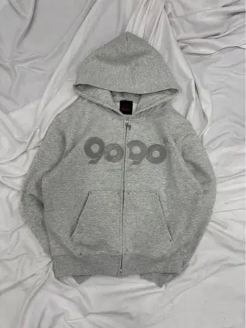 9090girl OGLogoZipHoodie 그레이