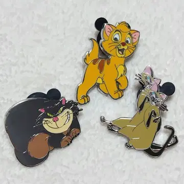 핀 배지 올리버 루시퍼 사이&암 해외 디즈니 캣츠 고양이