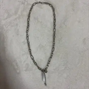 실버 체인 목걸이 볼 참 포함