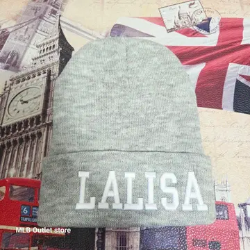 BLACKPINK Lisa 리사 LALISA 공식 니트 모자