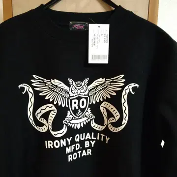 새상품 Rotar 그래픽 맨투맨 XL 블랙