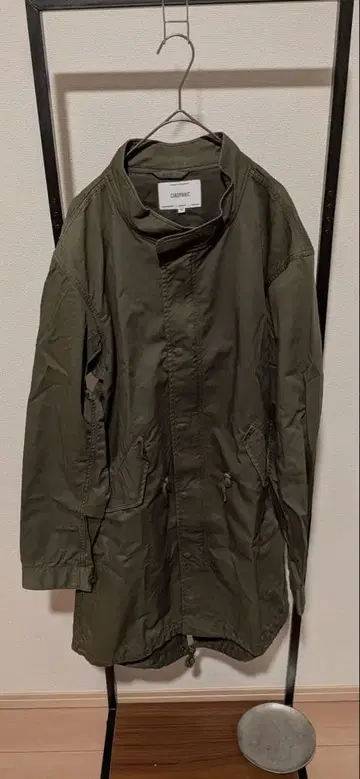 [ 인기 ] CIAOPANIC 스탠드 카라 모즈 코트 M 카키 밀리터리