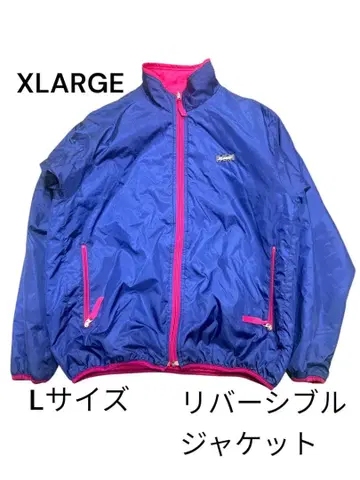 XLARGE 리버서블 나일론 자켓 L 네이비 x 핑크 충전솜