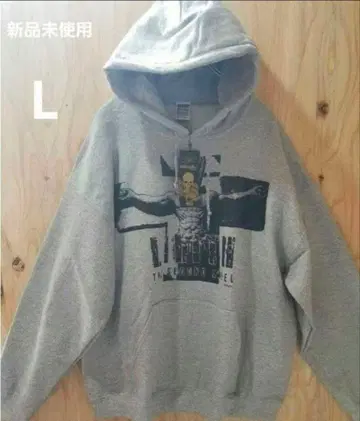 미사용 새상품 에반게리온 제10사도 후드티 8온스 속기모 L 그레이