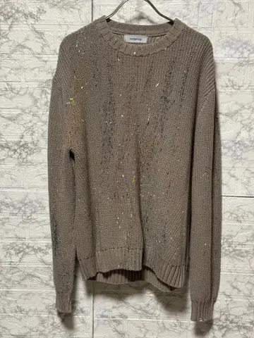 '크레이지 페인트 레귤러 핏 코튼 니트'