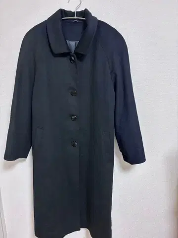 캐시미어 롱 코트 블랙 프리 사이즈