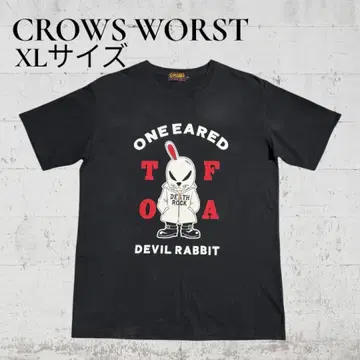 CROWS WORST 크로우즈 워스트 데스래빗 반팔 셔츠 XL 데스락