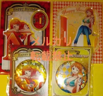 원피스 무기와라 스토어 나미 벌스데이 캔뱃지 아크릴 스탠드