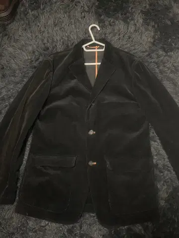 블랙 코듀로이 테일러드 자켓