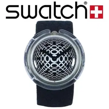 스와치 팝 DOTS 작동품 배터리 교체 완료 중고 새상품급 기하학 패턴