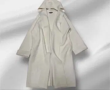 빅 사이즈! 23구 울 캐시미어/후데트 가디건/44 화이트