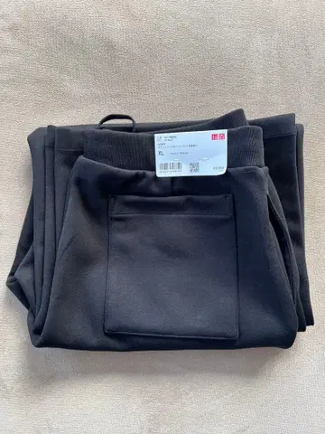 UNIQLO 블랙 와이드 팬츠 XL
