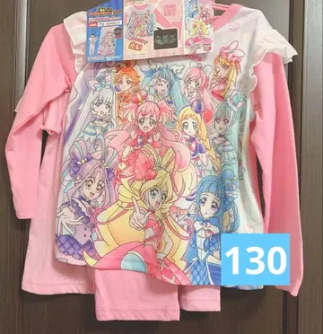 너와 아이돌 프리큐어 원더풀 히로가루 스카이 빛나는 2TOPS 파자마