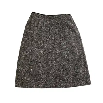 Lopel 트위드 A라인 롱 스커트 블랙 계열 울 혼방 가을/겨울