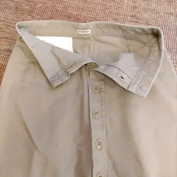 Nowos 67nowos 앞 버튼 치노 스커트