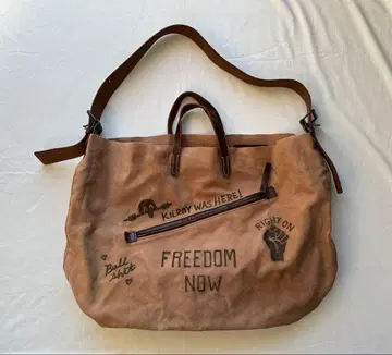 브라운 덕 토트백 swell vintage