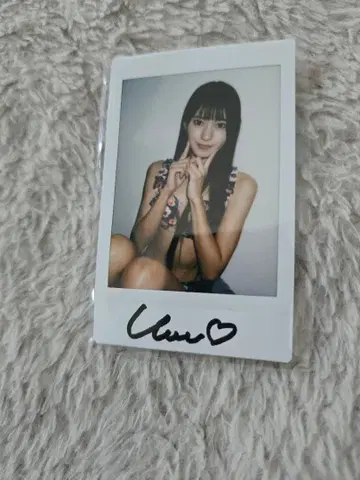 야카케 우미 친필 사인 폴라로이드 프레스티지