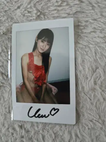 야카케 우미 친필 사인 폴라로이드 4 스테이지