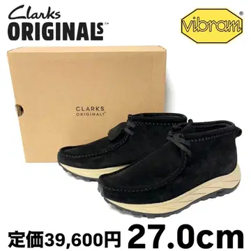 새상품 클락스 오리지널스 왈라비 에덴 블랙 스웨이드 27.0