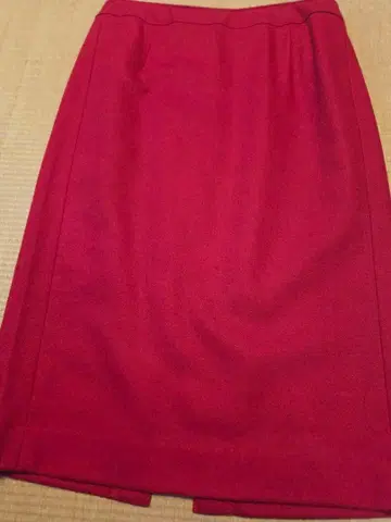 빨간색 슬릿 미디 스커트 9호