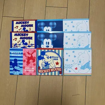 미키마우스 푸우 타월 세트 9개