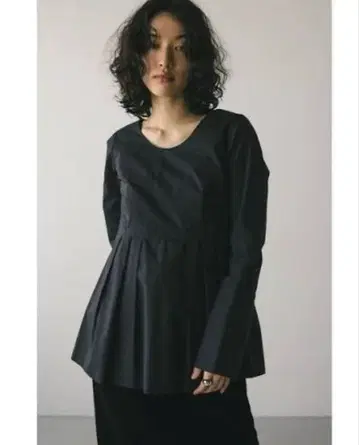 택 포함 STYLEMIXER 스타일믹서 블라우스 블랙 S