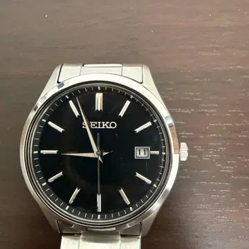 SEIKO 솔라 손목시계 블랙 SBPX147 (작동품)