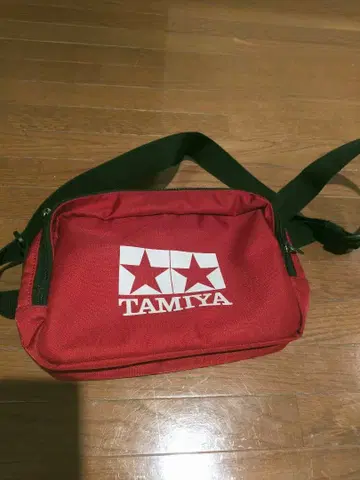TAMIYA 숄더백 블랙/레드 미니 사륜구동 타미야 미사용품