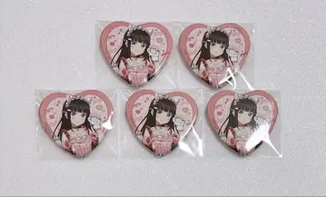 러브 라이브 Aqours 애니메가 소프맵 하트형 캔뱃지 쿠로사와 다이아