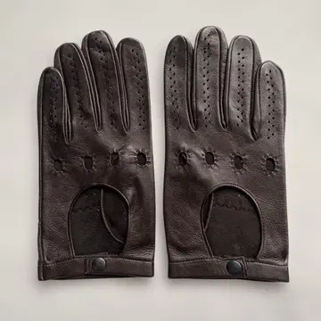 새상품급 남성용 사이즈 가죽 그로브 가죽 장갑 다크 브라운 안감 없음