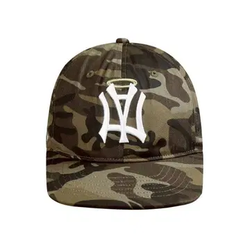 AEAE 카모 패턴 화이트 로고 야구 모자