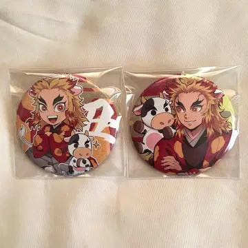 귀멸의 칼날 소띠 해 캔뱃지 렌고쿠 쿄쥬로