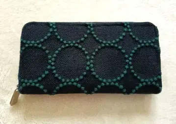 미나 페르호넨 장지갑 탬버린 원단 핸드메이드