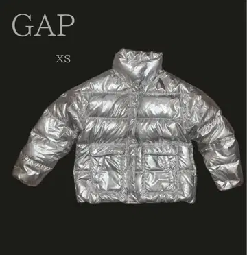 GAP 실버 다운 재킷 XS y2k 메탈릭 갭 헤이세이 갸루