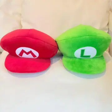 유니버셜 마리오 루이지 모자 봉제 인형 햇 슈퍼 닌텐도 월드