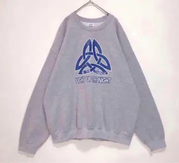 GILDAN 길단 맨투맨 트레이닝복 XL 그레이 양면 프린트 구제 의류