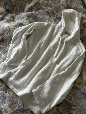 MexiPa 파일 원단 화이트 후드티 후지이 카제 새상품급 M