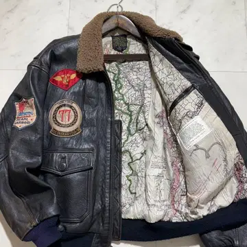 AVIREX G-1 플라이트 자켓 톰 크루즈 가죽 자켓 L 블랙