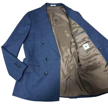 새상품급 정장 셀렉트 테일러드 자켓 더블 파랑 리조또 원단 A5