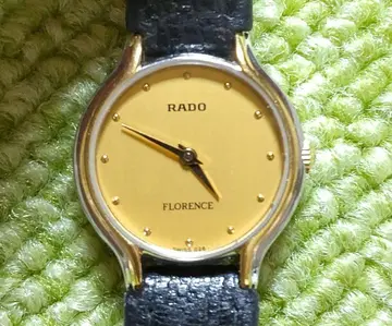 [ 작동품 ] RADO FLORENCE 여성용 손목시계 쿼츠 골드 다이얼