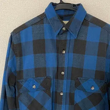 [인기 색상] 세인트 존스 베이 파랑 블랙 플란넬 셔츠 90s