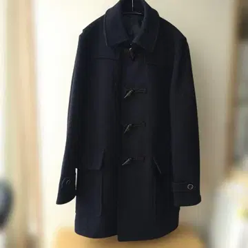남성용 더플 코트 네이비 L 울 70% 폴리에스테르 30%