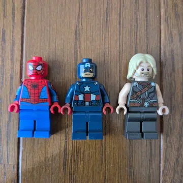 LEGO 미니 피규어 스파이더맨 캡틴 아메리카 토르