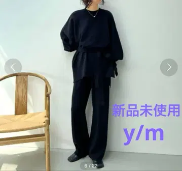 [ 미사용 새상품 ] y/m 니트 셋업 블랙