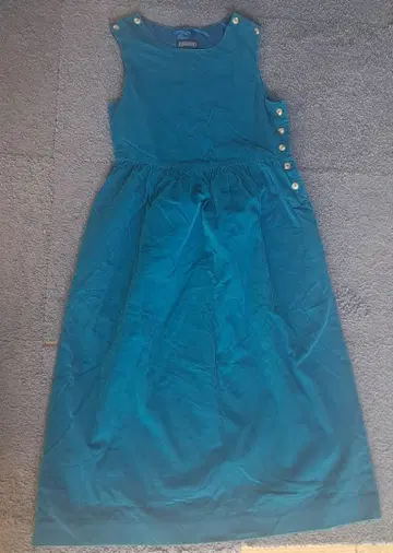 코듀로이 원단 오버롤 스커트