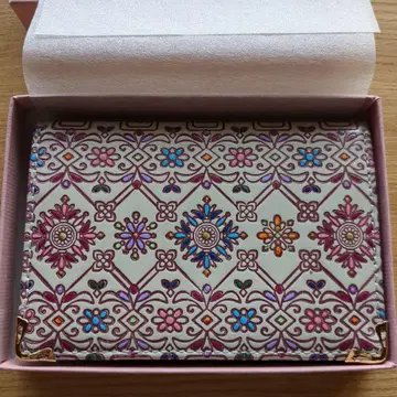 유젠분코 미사용품 꽃무늬 카드 케이스 명함지갑 일본제